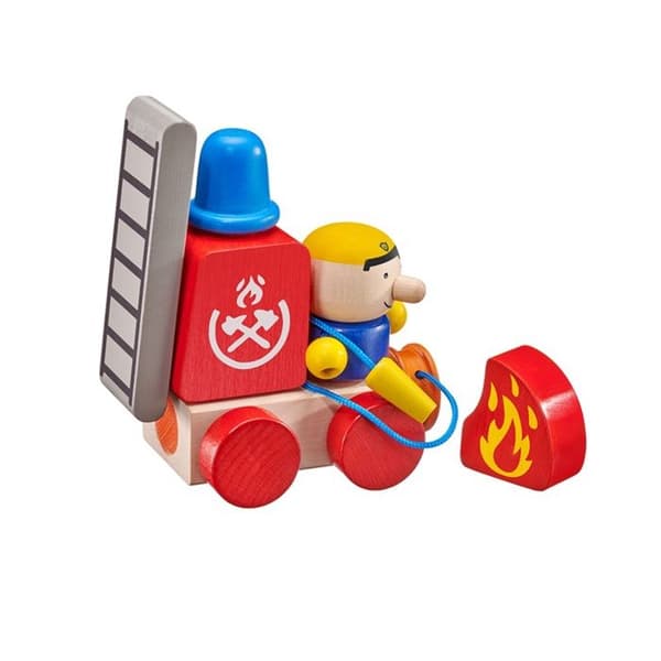 Selecta Klettini Firefighter Scratch 7 delar flerfärgad - 62077