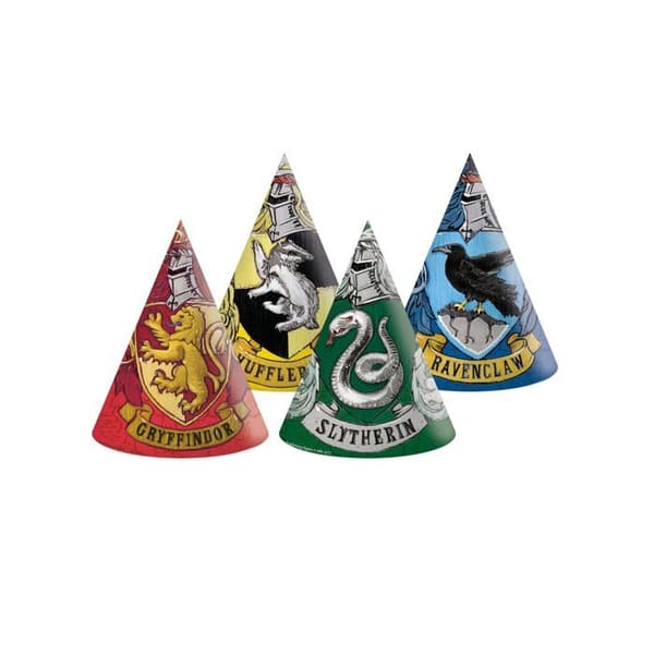 6 festhattar i Harry Potter kartong