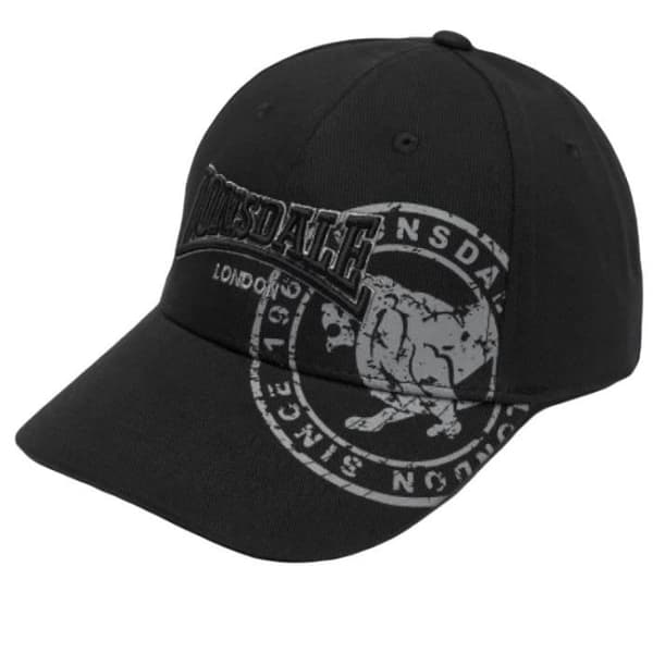 Keps - Lonsdale - Leiston - Svart - One size - 100% kammad bomull