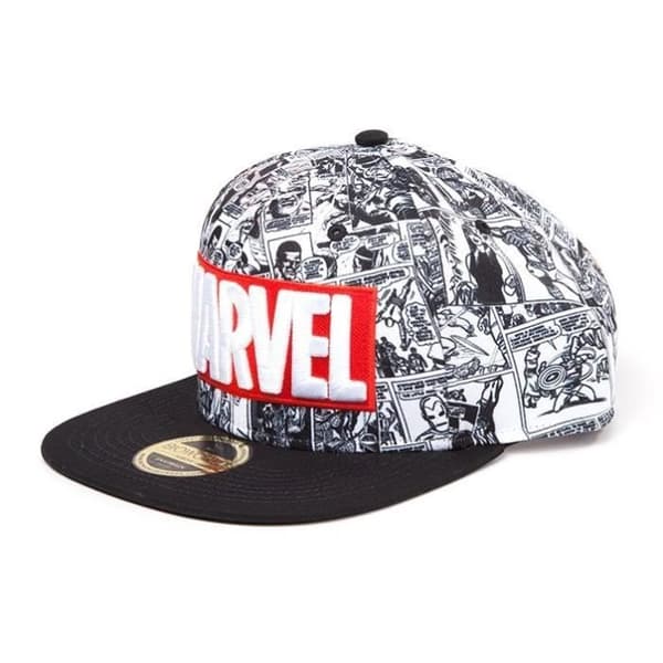 Marvel snapback-keps: Marvel Comics-logotyp