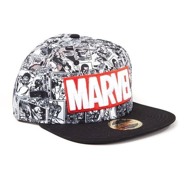 Marvel snapback-keps: Marvel Comics-logotyp
