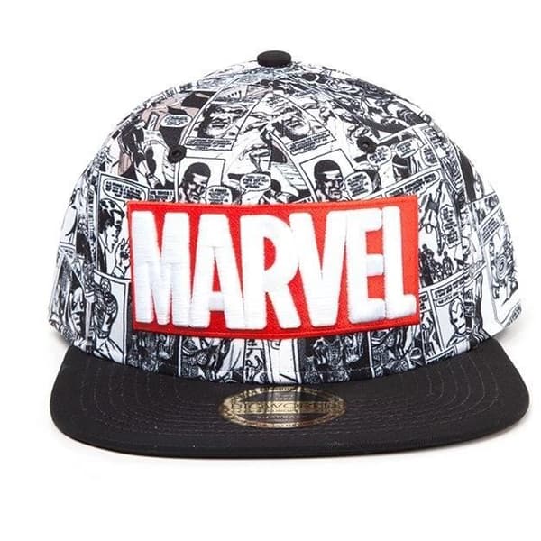 Marvel snapback-keps: Marvel Comics-logotyp