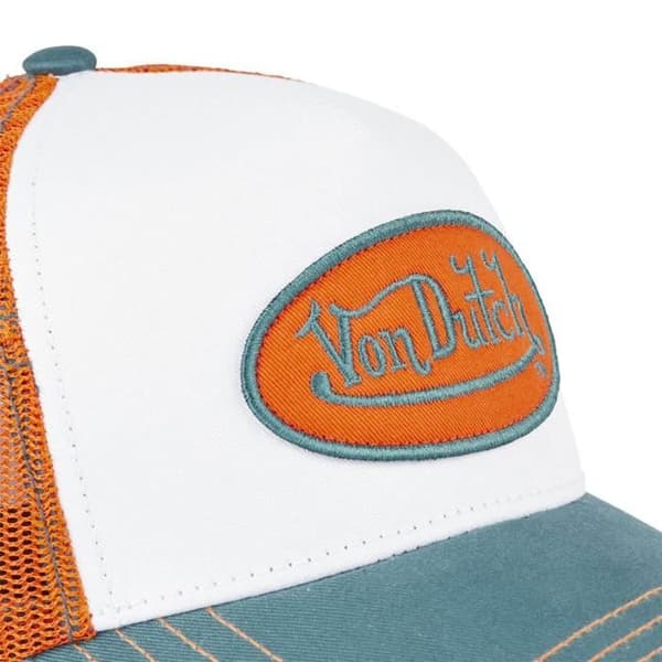 Baseball Trucker Keps - VON DUTCH - Hun - Orange - Sliten skärm-effekt - Justerbar one size