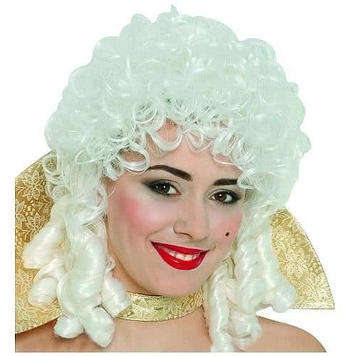Peruk - Marie Antoinette - Kostymaccessoar - Dam - Vit