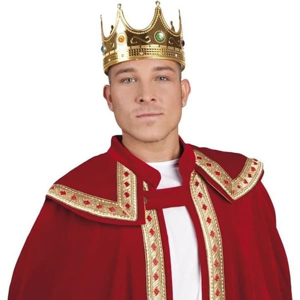 Boland B.V. Herr King Crown Hat Medeltida Nativity Costume Book Day Vuxen Dräkt Accessoar. - 1317