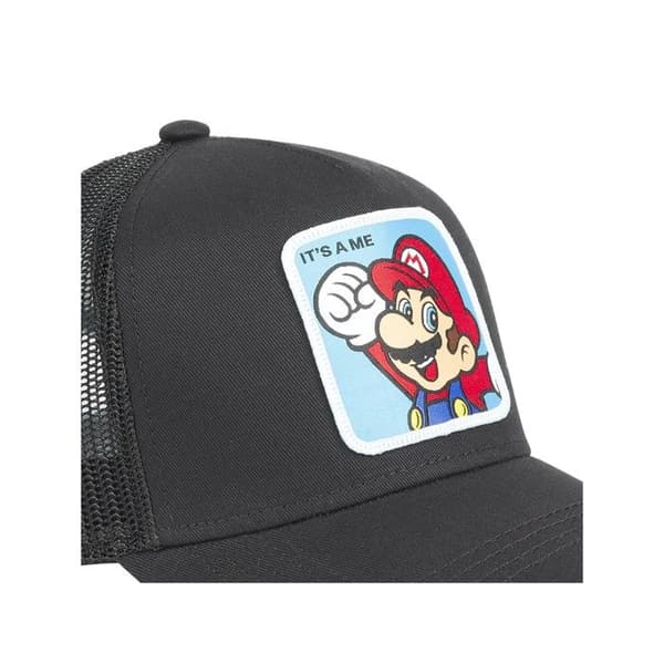Super Mario Trucker Keps - CAPSLAB - Mario It's Me - Snapback - Svart