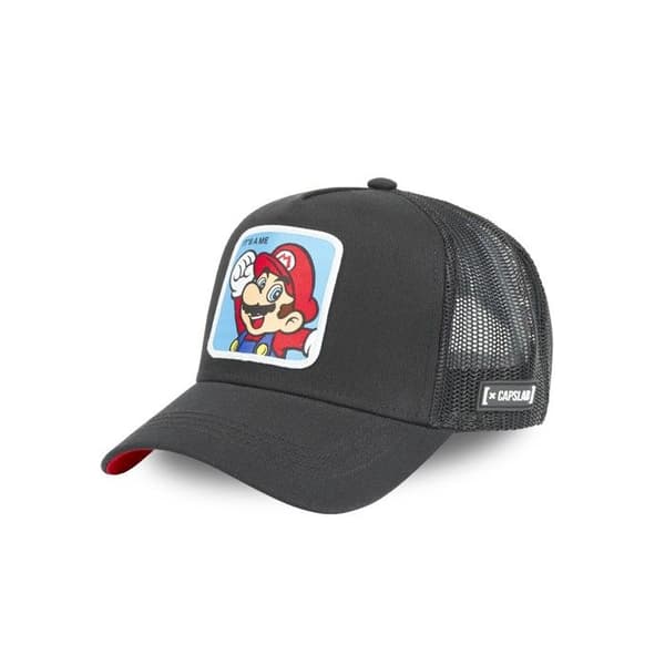 Super Mario Trucker Keps - CAPSLAB - Mario It's Me - Snapback - Svart