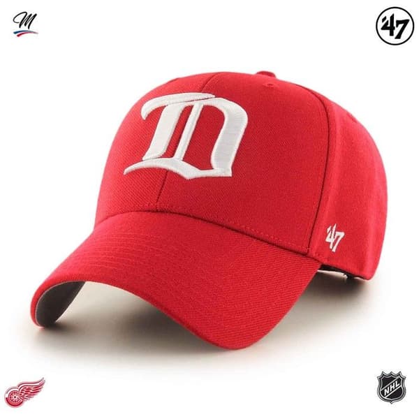 Keps - 47 Märke - NHL Detroit Red Wings - Röd - 85 % akryl - Sportswear Style