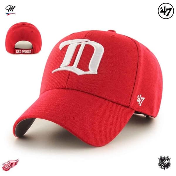 Keps - 47 Märke - NHL Detroit Red Wings - Röd - 85 % akryl - Sportswear Style