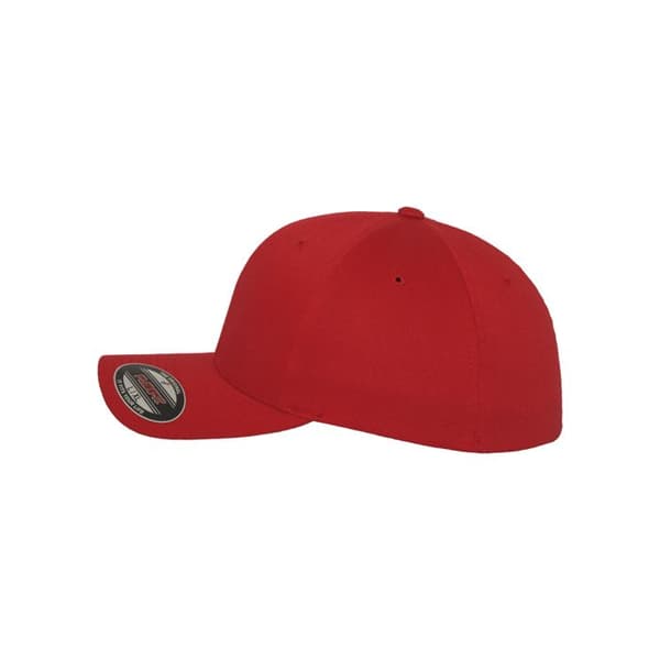 Casquette - Flexfit - Wooly Combed - Ljus Röd - Sportkläder - Unisex