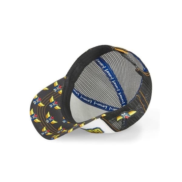 Capslab Keps Herr & Dam GOLDORAK, justerbar Trucker Keps Goldorak, - Vit (huvudmått 55,5 till 60 cm)