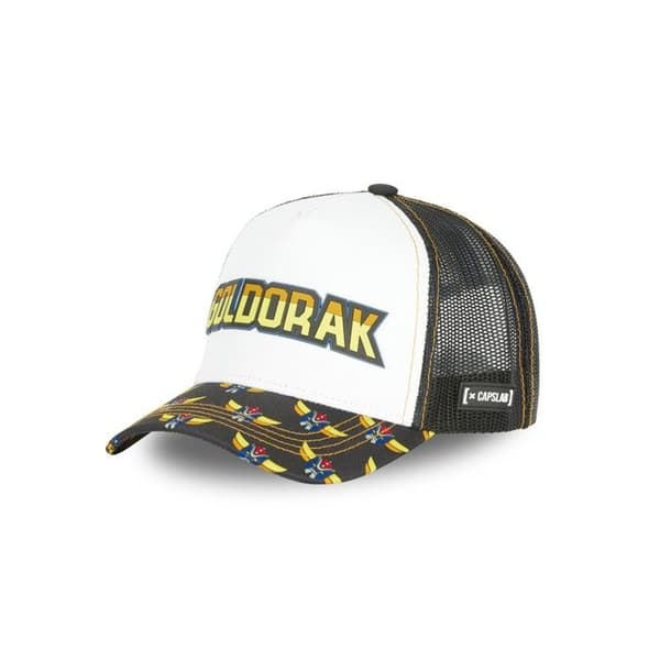 Truckerkeps - CAPSLAB - Grendizer - Justerbar - Vit - Vintage