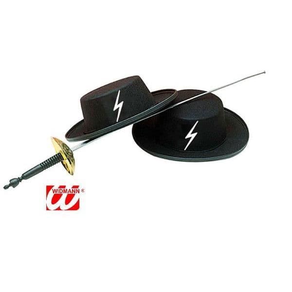 Zoro-hatt för barn - WIDMANN - Filt - Svart - Modeaccessoar - Zorro-licens