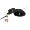 Miniatyrbild 3 av 3: Zoro-hatt för barn - WIDMANN - Filt - Svart - Modeaccessoar - Zorro-licens