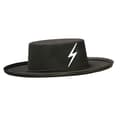 Miniatyrbild 1 av 3: Zoro-hatt för barn - WIDMANN - Filt - Svart - Modeaccessoar - Zorro-licens