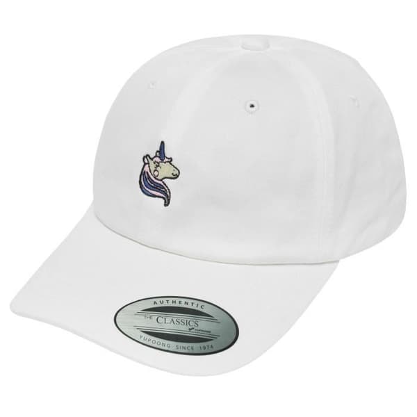 Snapback- och Strapback-keps - Mister Tee - Enhörning - Vit - Justerbar - Urban