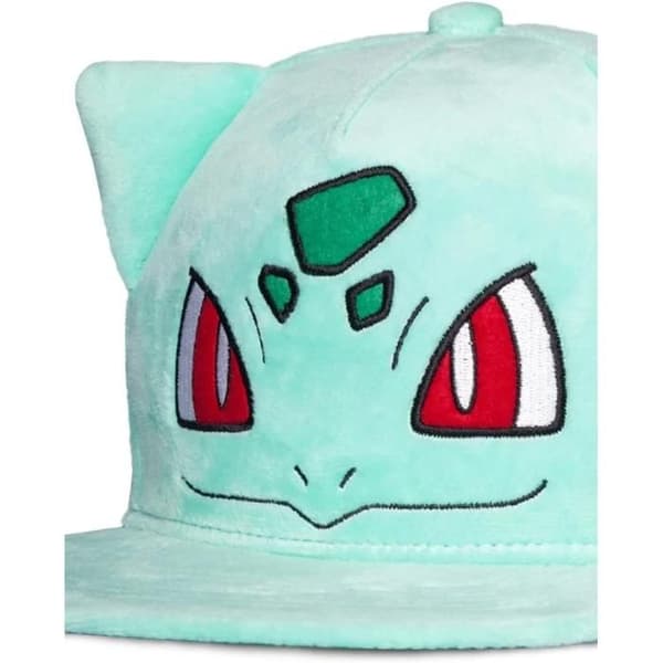 Keps - DIFUZED - Pokemon - Bulbasaur Plysch - Svart - Grön - Vuxen