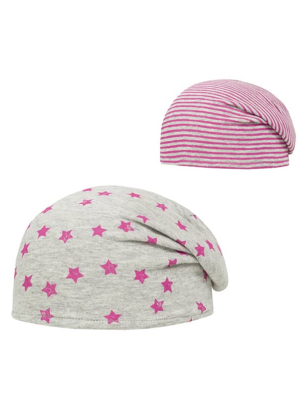 Dubbelsidig babymössa, rosa, docka