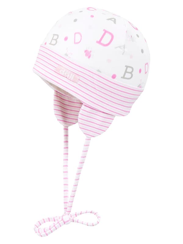 Babymössa knuten rosa docka