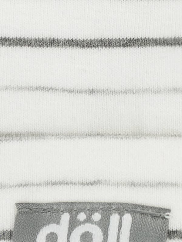 Babyhue bundet med striber, grå Döll