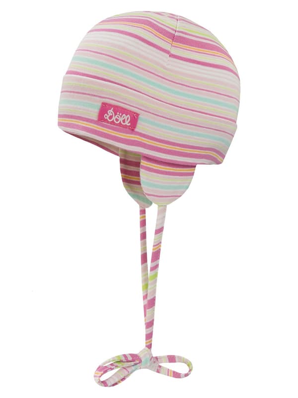 Stickad mössa knuten Döll