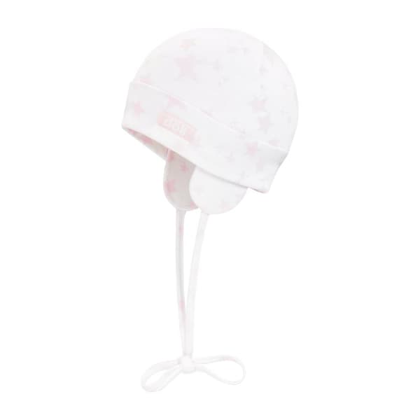Babyhue bundet med stjerner, beige, Döll