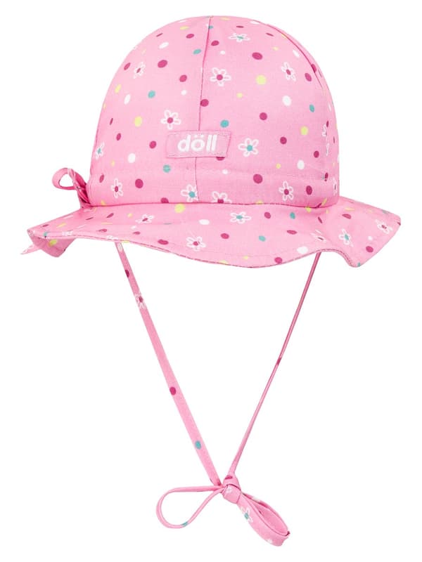 Solhat med bund, pink Döll