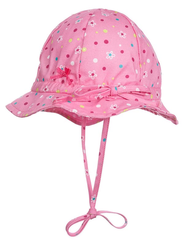 Solhat med bund, pink Döll