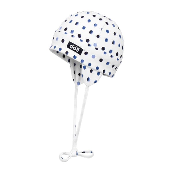 Stickad mössa knuten Döll