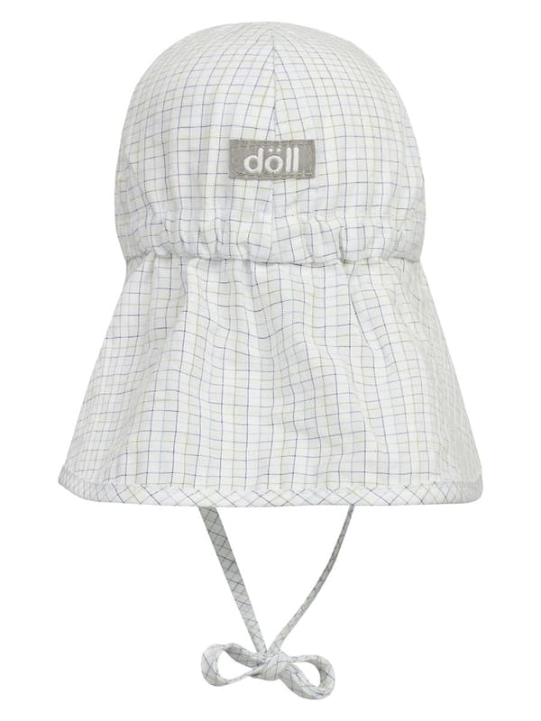 Döll snörkeps med visir och nackskydd