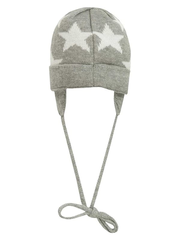 Babyhue, grå, stjerner, Döll