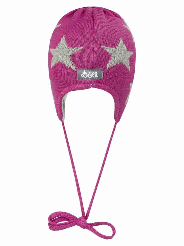 Tytön hattu, pinkki, tähdet, Döll