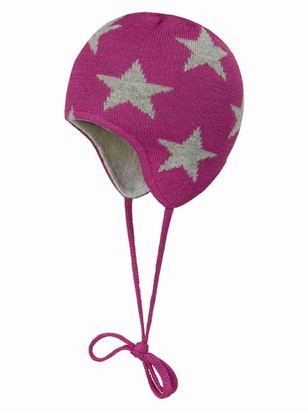 Tytön hattu, pinkki, tähdet, Döll