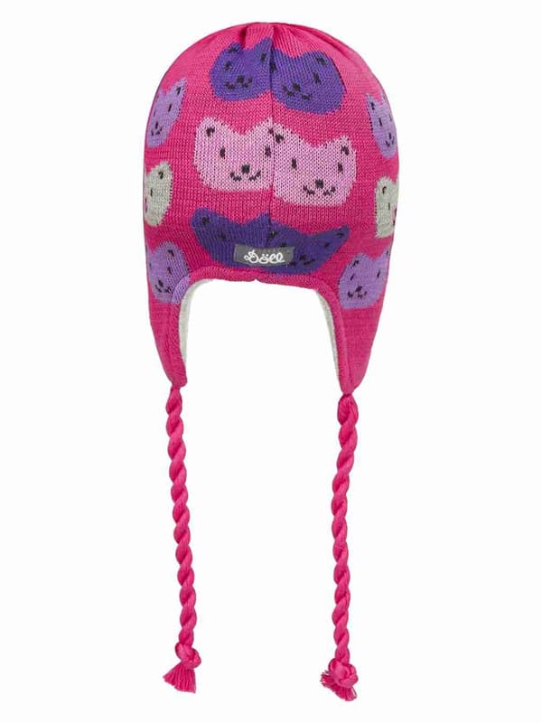 Tytön hattu, pinkki, kissat, Döll