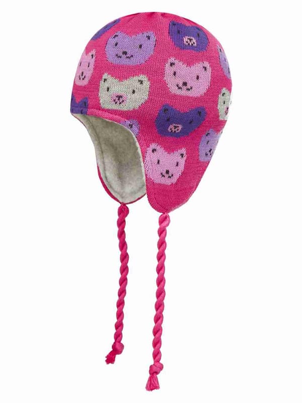 Tytön hattu, pinkki, kissat, Döll
