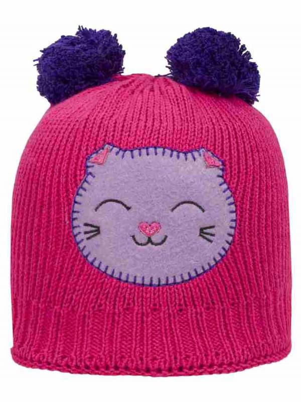 Tytön hattu, pinkki, kissa, Döll