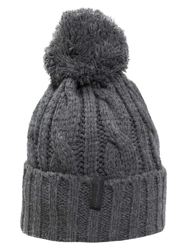 Barnmössa, grå med pompom Döll