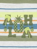 Pikkukuva 3 / 3: Poikien puuvillapipo, värikkäät raidat, Aloha, Döll