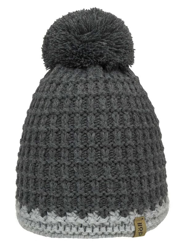 Barnmössa grå med pompom Döll