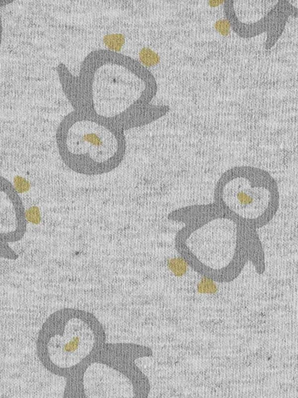 Vauvanpipo sidottuna, harmaa, pingviinit, Döll