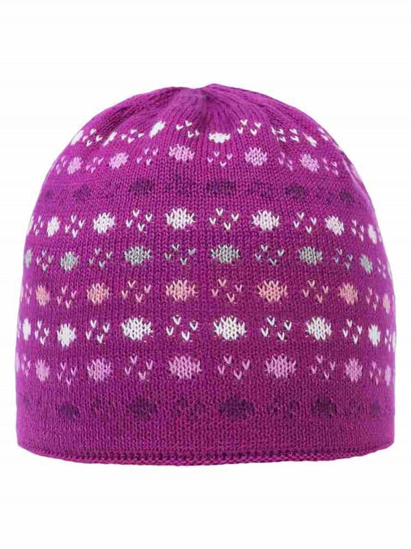 Tytön hattu, pinkki, kuviot, Döll