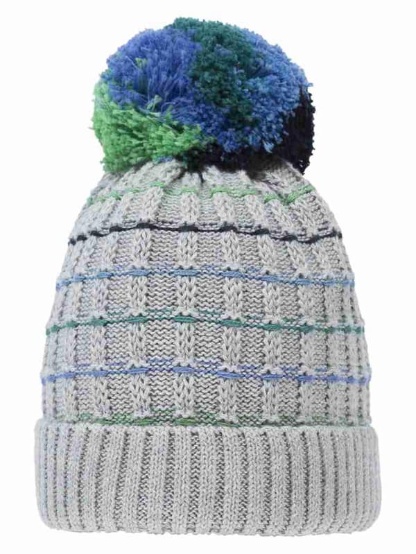 Pojkmössa, grå, pompom, Döll