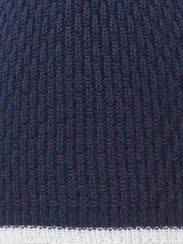 Pojkmössa med pompom, marinblå, Döll