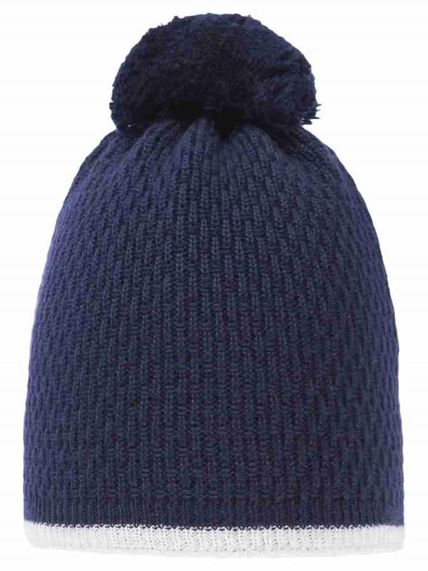 Pojkmössa med pompom, marinblå, Döll