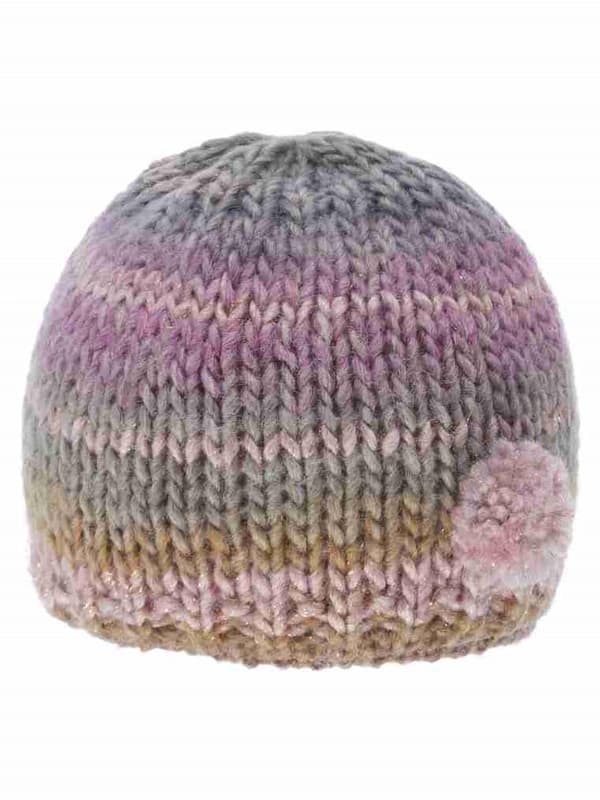 Tytön hattu, pinkki ja violetti, Döll