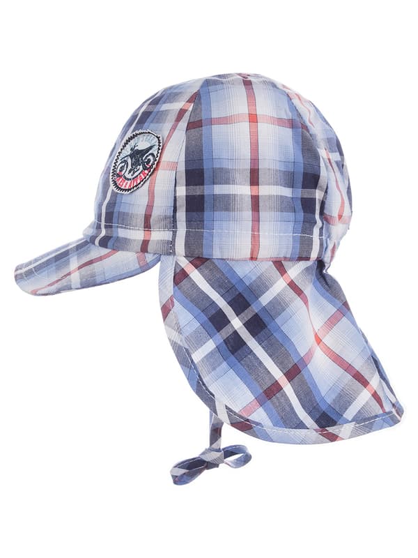 Döll snörkeps med visir och nackskydd