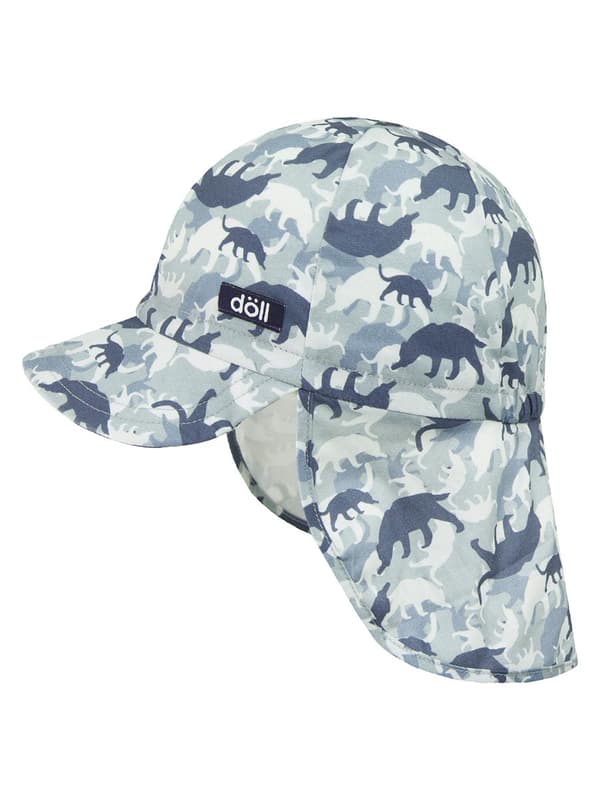 Döll barnkeps med visir och nackskydd