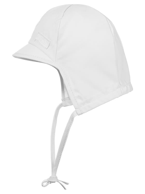 Knuten keps med nackskydd vit Döll