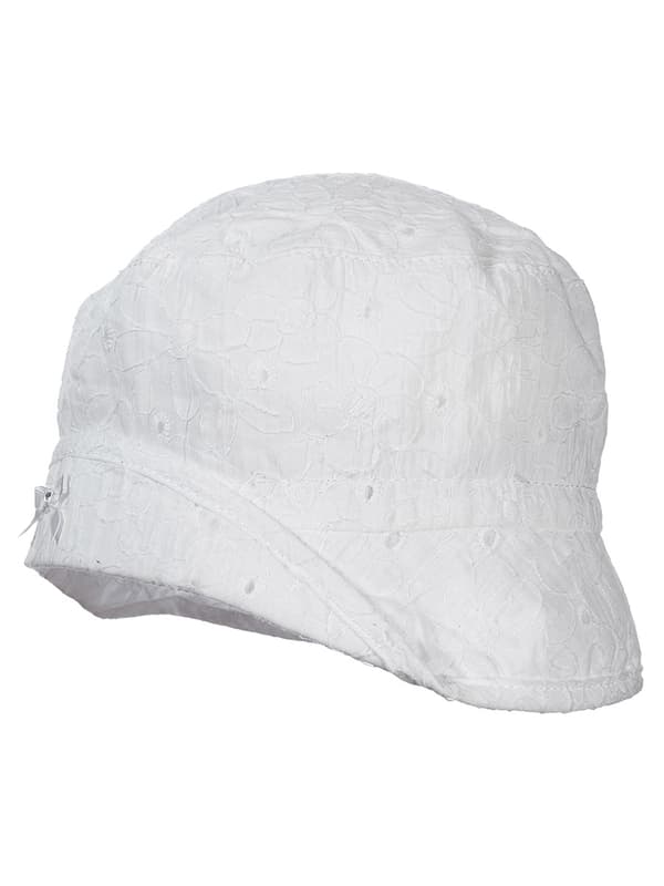 Flicka vit Döll-hatt