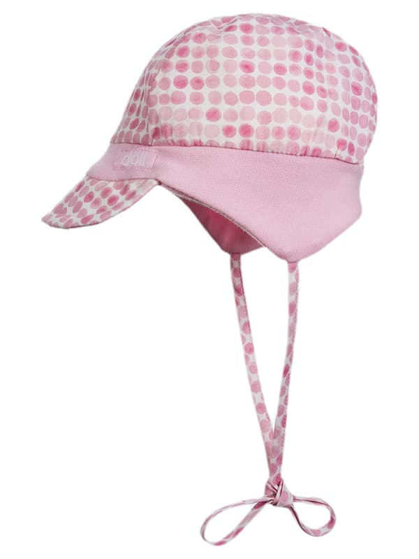 Bundet kasket med skygge, pink, Döll